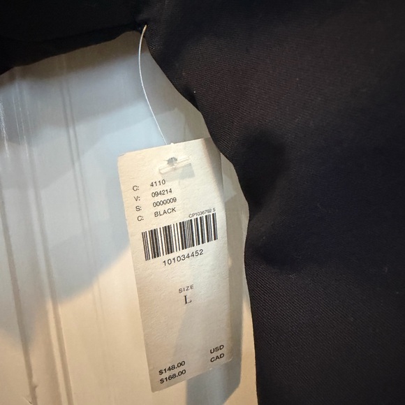 NWT Anthropologie Exquise The Tobie Double  Buckle Belted Black Women's Top Sz L - Picture 7 of 8